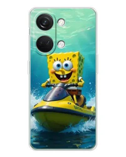 Чехол для Huawei Honor Play 10C с картинкой «Спанч Боб на гидроцикле» Чехол для Huawei Honor Play 10C с картинкой «Спанч Боб на гидроцикле»