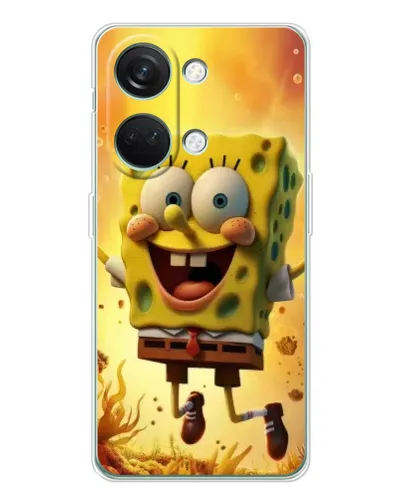 Чехол для Huawei Honor Play 10C с картинкой «Губка Боб прыгает» Чехол для Huawei Honor Play 10C с картинкой «Губка Боб прыгает»