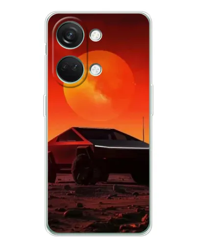 Чехол для Huawei Honor Play 10C с картинкой «Cybertruck на Марсе»