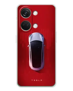 Чехол для Huawei Honor Play 10C с картинкой «Tesla Top View»