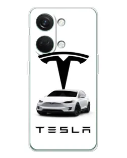 Чехол для Huawei Honor Play 10C с картинкой «Tesla White Style»