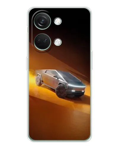 Чехол для Huawei Honor Play 10C с картинкой «Cybertruck в пустыне»
