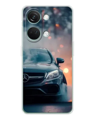 Чехол для Huawei Honor Play 10C с картинкой «Mercedes — ночной город»