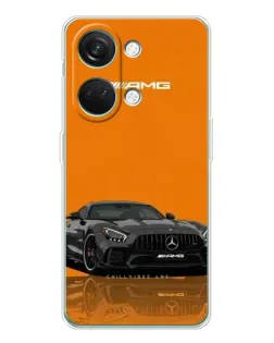 Чехол для Huawei Honor Play 10C с картинкой «Оранжевый Mercedes AMG»