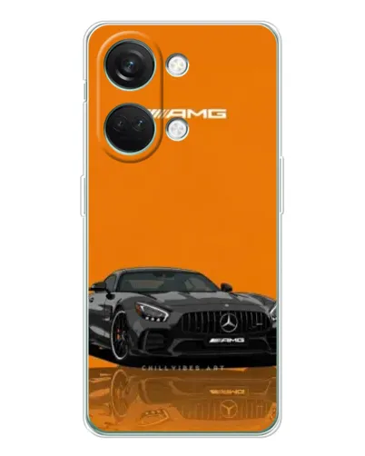 Чехол для Huawei Honor Play 10C с картинкой «Оранжевый Mercedes AMG»