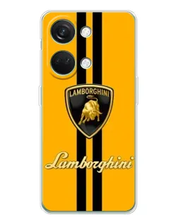Чехол для Huawei Honor Play 10C с картинкой «Lamborghini Stripe желтый»