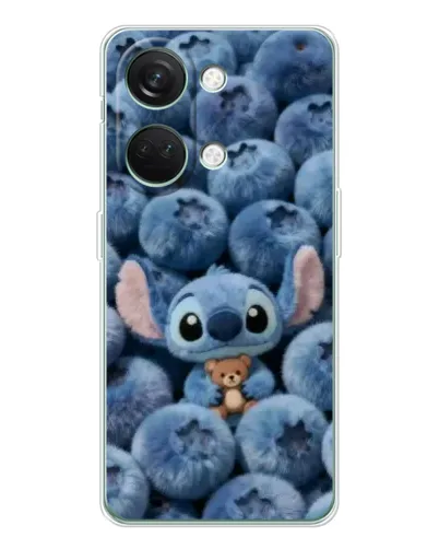 Чехол для Huawei Honor Play 10C с картинкой «Стич и голубика» Чехол для Huawei Honor Play 10C с картинкой «Стич и голубика»