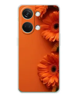 Чехол для Huawei Honor Play 10C с картинкой «Оранжевые герберы»