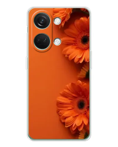 Чехол для Huawei Honor Play 10C с картинкой «Оранжевые герберы»