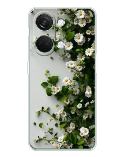 Чехол для Huawei Honor Play 10C с картинкой «Ветка мелких белых цветов»