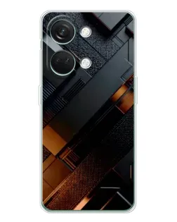 Чехол для Huawei Honor Play 10C с картинкой «Черные геометрические блоки»