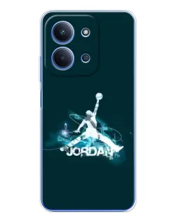 Чехол для Huawei Honor Play 11 Plus с картинкой «Jordan Blue Fire»