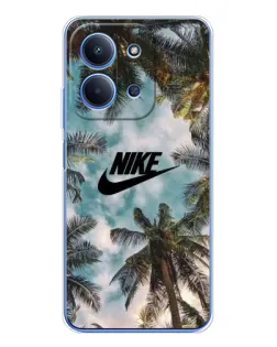 Чехол для Huawei Honor Play 11 Plus с картинкой «Тропический принт Nike»