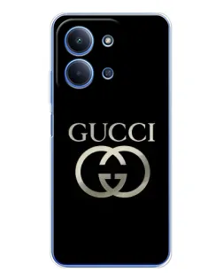 Чехол для Huawei Honor Play 11 Plus с картинкой «Gucci — золото на черном»