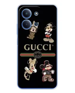Чехол для Huawei Honor Play 11 Plus с картинкой «Gucci — герои Disney и монограмма»