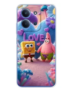 Чохол для Huawei Honor Play 11 Plus з картинкою «Губка Боб Патрік»
