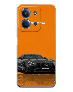 Чехол для Huawei Honor Play 11 Plus с картинкой «Оранжевый Mercedes AMG»