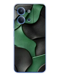Чехол для Huawei Honor Play 11 Plus с картинкой «Зеленые кожаные волны»