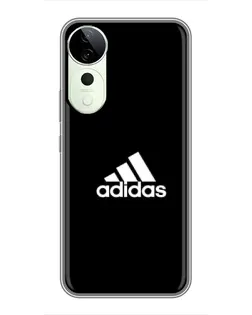 Чехол для Huawei Honor Play 70 Plus с картинкой «Черная классика Adidas»