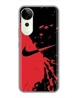 Чехол для Huawei Honor Play 70 Plus с картинкой «Красные брызги Nike» Чехол для Huawei Honor Play 70 Plus с картинкой «Красные брызги Nike»