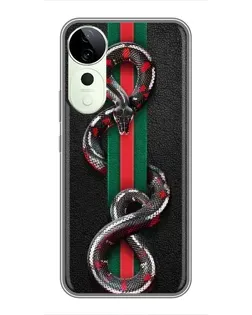 Чехол для Huawei Honor Play 70 Plus с картинкой «Gucci — змея на полосе»