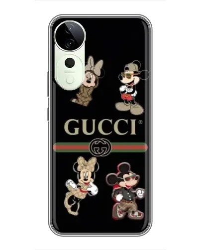 Чехол для Huawei Honor Play 70 Plus с картинкой «Gucci — герои Disney и монограмма» Чехол для Huawei Honor Play 70 Plus с картинкой «Gucci — герои Disney и монограмма»