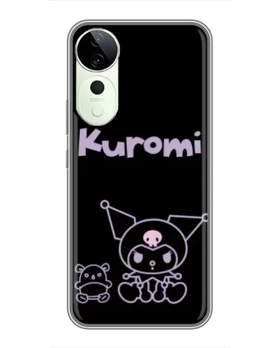 Чохол для Huawei Honor Play 70 Plus з картинкою «Kuromi — чорний мінімалізм»