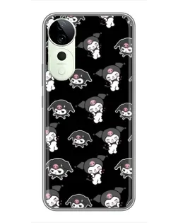 Чохол для Huawei Honor Play 70 Plus з картинкою «Чорний паттерн Kuromi» Чохол для Huawei Honor Play 70 Plus з картинкою «Чорний паттерн Kuromi»