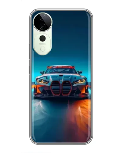 Чехол для Huawei Honor Play 70 Plus с картинкой «BMW — огни неона» Чехол для Huawei Honor Play 70 Plus с картинкой «BMW — огни неона»