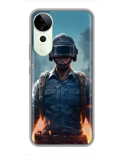 Чехол для Huawei Honor Play 70 Plus с картинкой «PUBG — реалистичный герой»