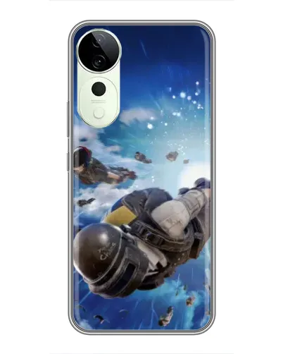 Чехол для Huawei Honor Play 70 Plus с картинкой «Десант PUBG — прыжок»