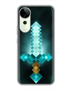 Чехол для Huawei Honor Play 70 Plus с картинкой «Алмазный меч неон» Чехол для Huawei Honor Play 70 Plus с картинкой «Алмазный меч неон»