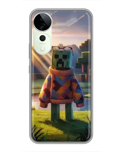 Чехол для Huawei Honor Play 70 Plus с картинкой «Крипер в свитере»