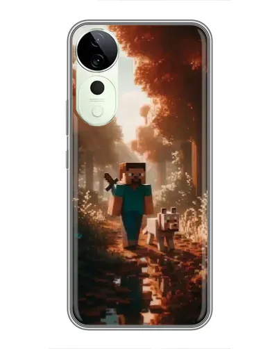 Чехол для Huawei Honor Play 70 Plus с картинкой «Стив в лесу»