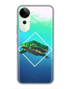 Чехол для Huawei Honor Play 70 Plus с картинкой «Черепаха Minecraft» Чехол для Huawei Honor Play 70 Plus с картинкой «Черепаха Minecraft»