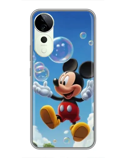 Чехол для Huawei Honor Play 70 Plus с картинкой «Mickey и мыльные пузыри»