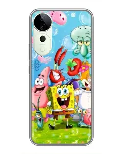 Чехол для Huawei Honor Play 70 Plus с картинкой «Губка Боб и друзья»