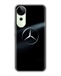 Чехол для Huawei Honor Play 70 Plus с картинкой «Mercedes на металле»