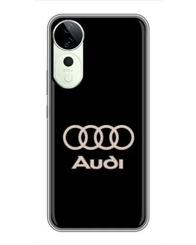 Чохол для Huawei Honor Play 70 Plus з картинкою «Audi — золотий логотип»