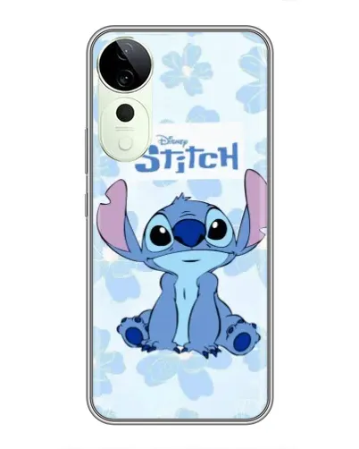 Чохол для Huawei Honor Play 70 Plus з картинкою «Stitch серед квітів»