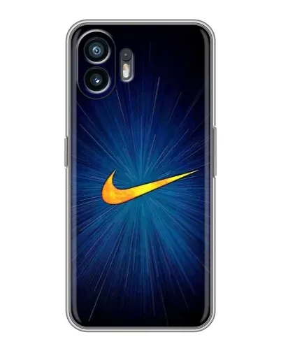 Чехол для Huawei Honor Play 80 Plus с картинкой «Синий пульс Nike» Чехол для Huawei Honor Play 80 Plus с картинкой «Синий пульс Nike»