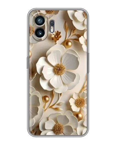 Чехол для Huawei Honor Play 80 Plus с картинкой «Белие бумажние  цвети»