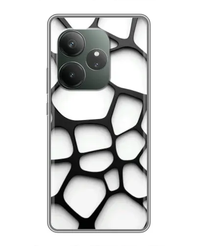 Чехол для Huawei Honor X5c Plus с картинкой «Белая объемная сетка» Чехол для Huawei Honor X5c Plus с картинкой «Белая объемная сетка»