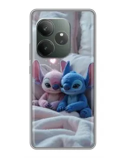 Чехол для Huawei Honor X5d Plus с картинкой «Плюшевые Стич Ангел»