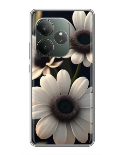 Чехол для Huawei Honor X5d Plus с картинкой «Белые маргаритки макро»