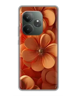 Чехол для Huawei Honor X5d Plus с картинкой «Оранжевый макро цветок»