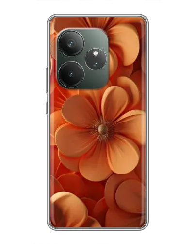 Чехол для Huawei Honor X5d Plus с картинкой «Оранжевый макро цветок»