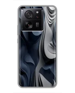 Чехол для Huawei Honor X5d с картинкой «Объемные синие складки»