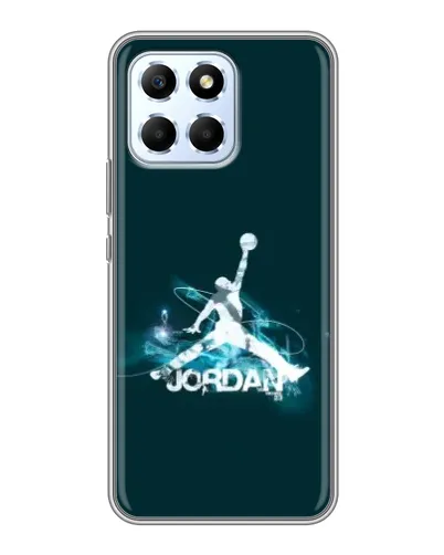 Чехол для Huawei Honor X6 с картинкой «Jordan Blue Fire» Чехол для Huawei Honor X6 с картинкой «Jordan Blue Fire»