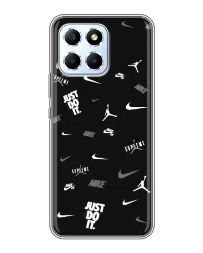Чехол для Huawei Honor X6 с картинкой «Nike Black Pattern» Чехол для Huawei Honor X6 с картинкой «Nike Black Pattern»